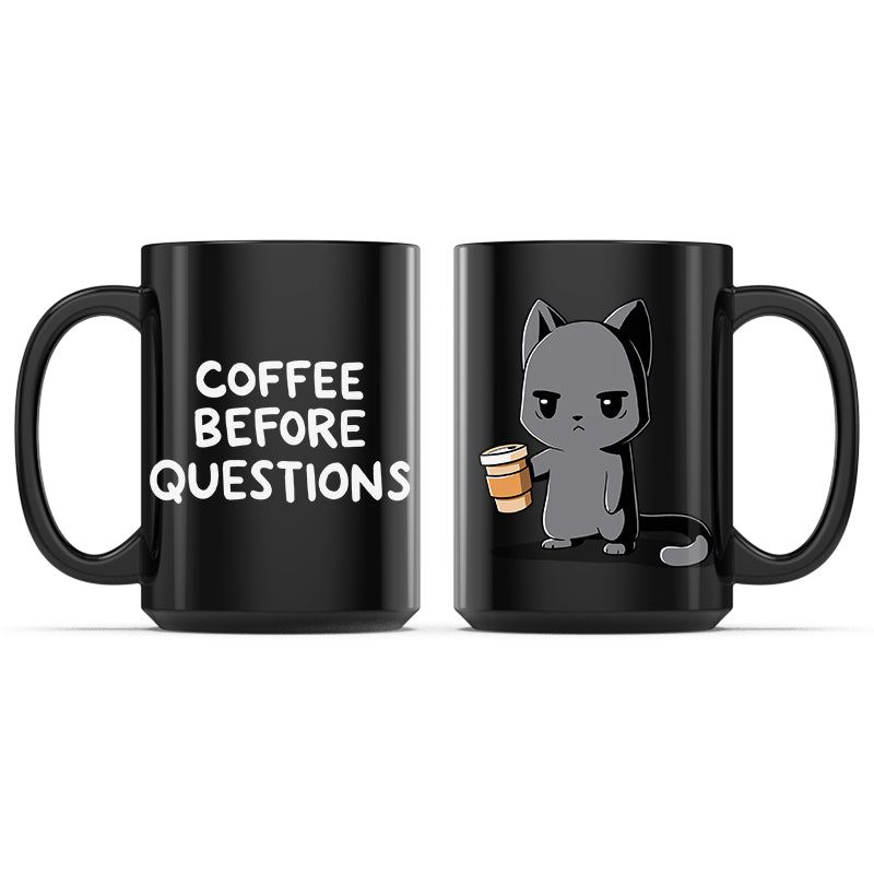 Coffee Before Questions Mug、mySite、lovesweatpilates