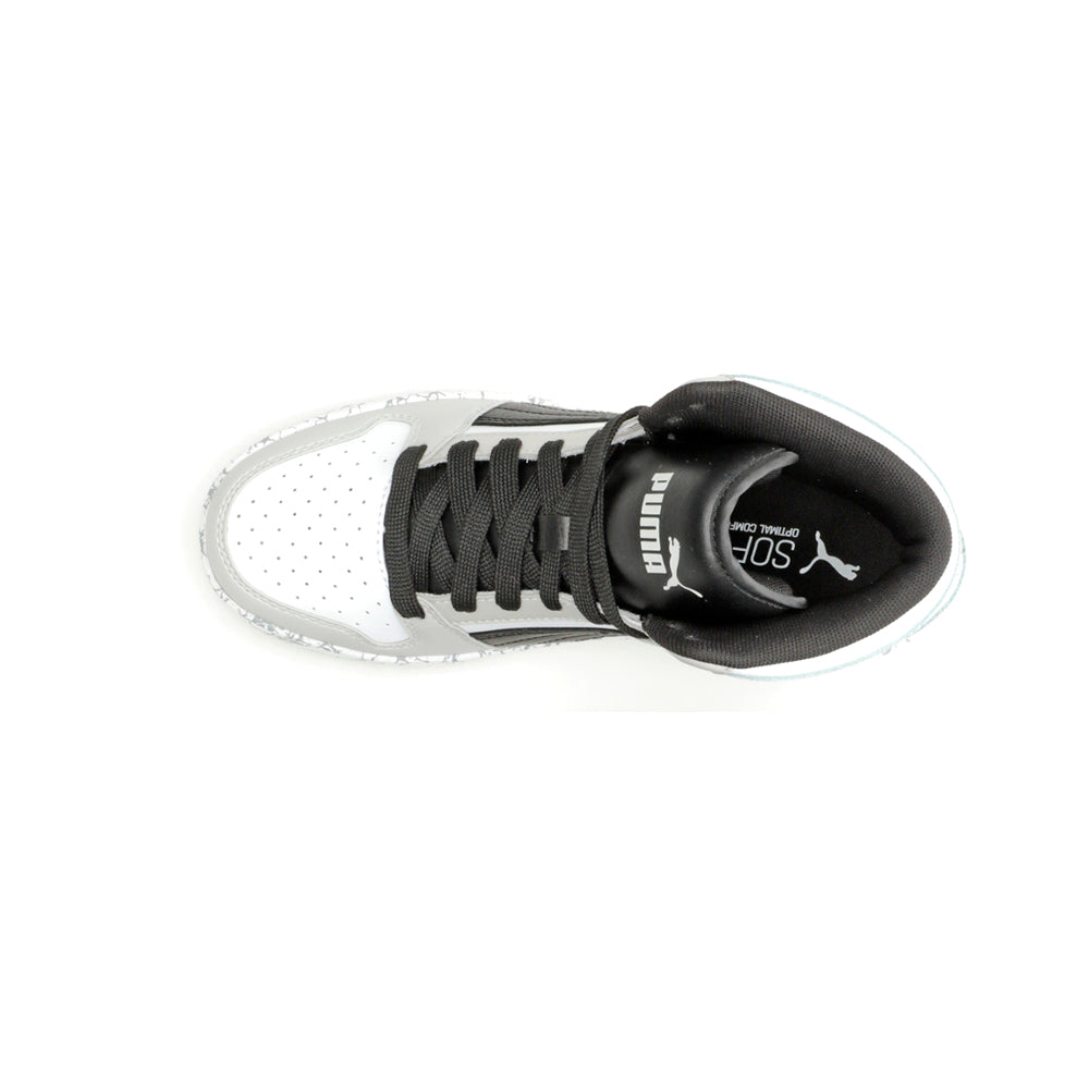 Rebound Mid Layup Marble High Top Sneakers (Big Kid)、mySite、gtrtttuynbv