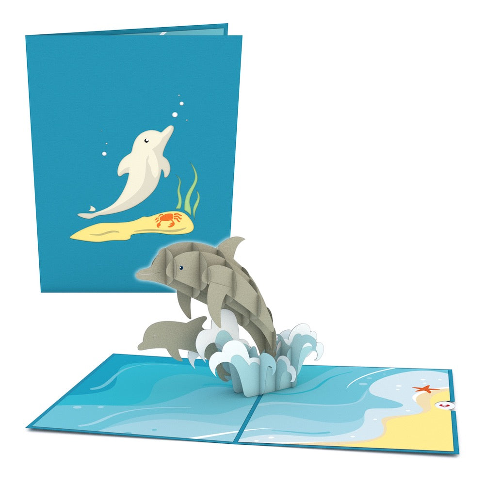 Dolphins Pop-Up Card、mySite、solidvoid