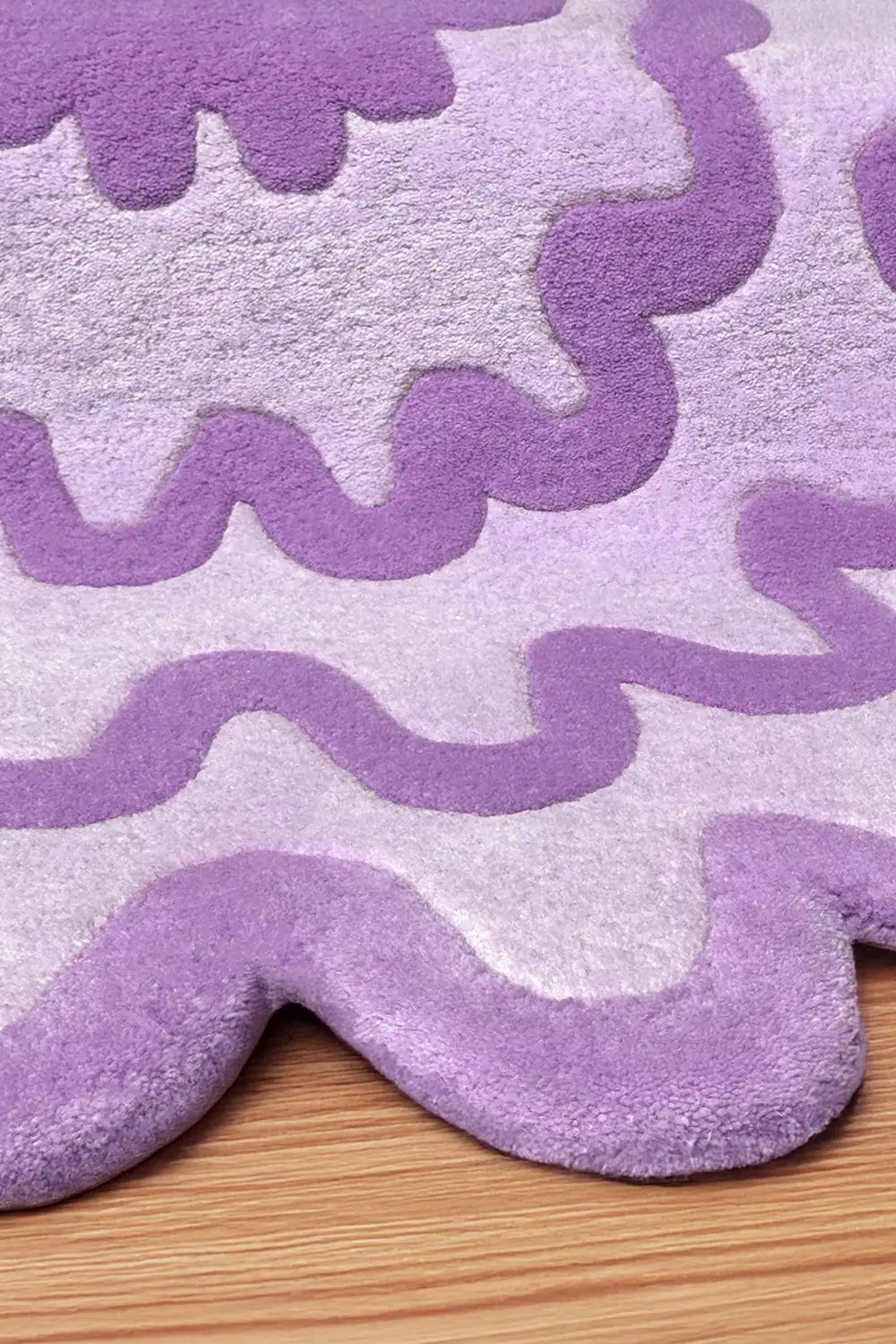 Purple Burst Oval Hand Tufted Wool Rug、mySite、gigharbornorthrealestate