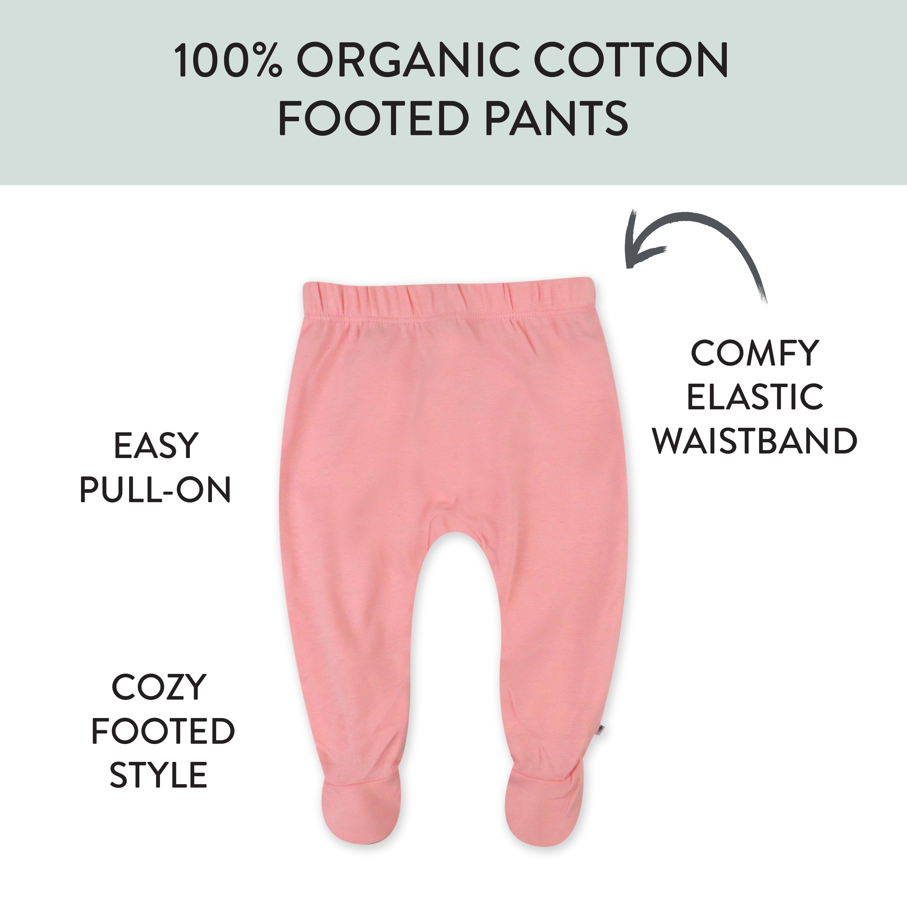  2-Pack Organic Cotton Footed Pants、mySite、layawaytickets