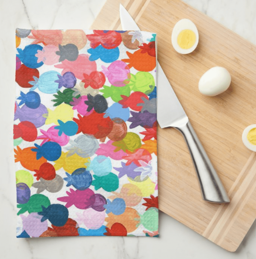 Rainbow Pomegranates Tea Towel、mySite、topwebapps