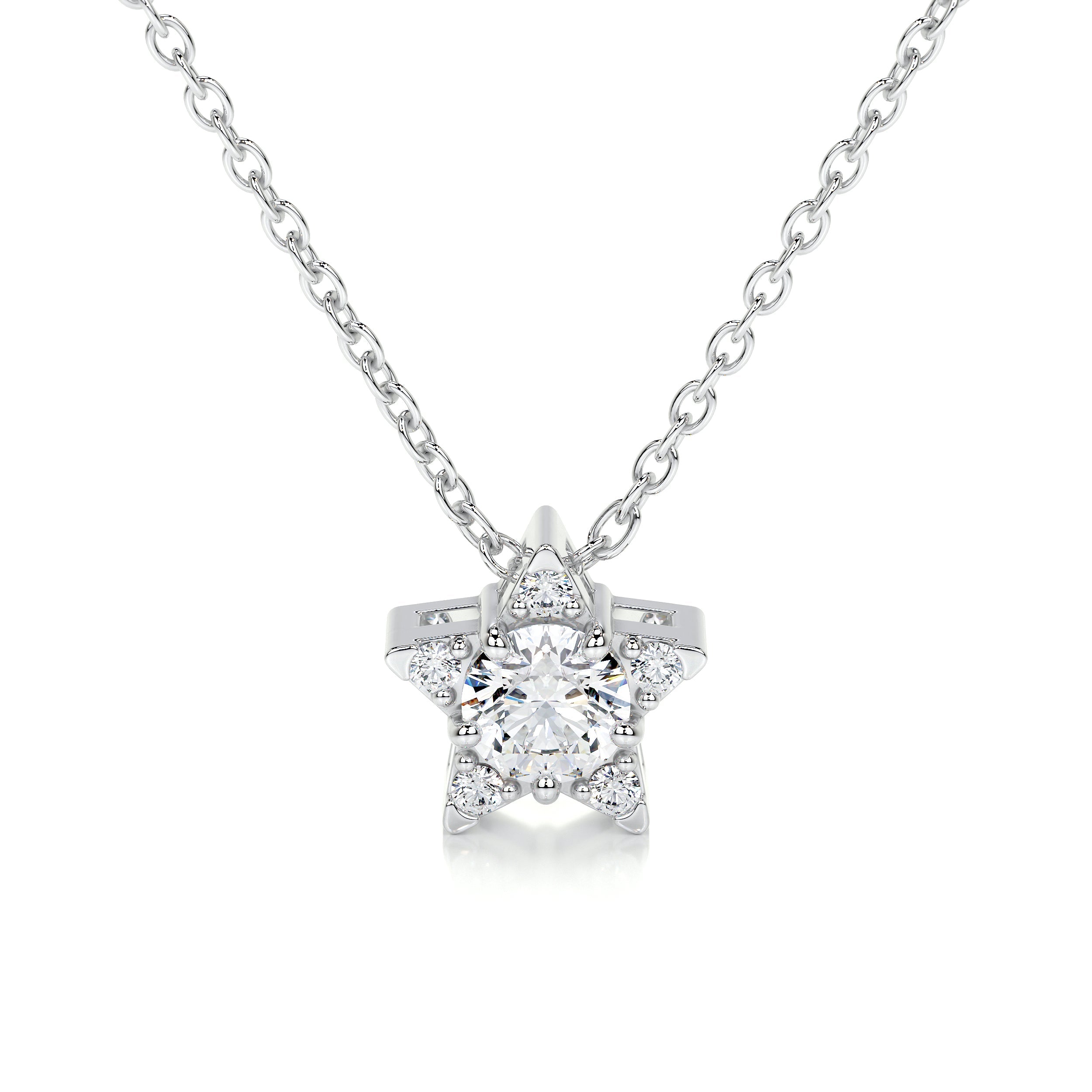 Robbie Lab Grown Diamond Pendant (0.30 Carat) -18K White Gold、mySite、hinf8tx79