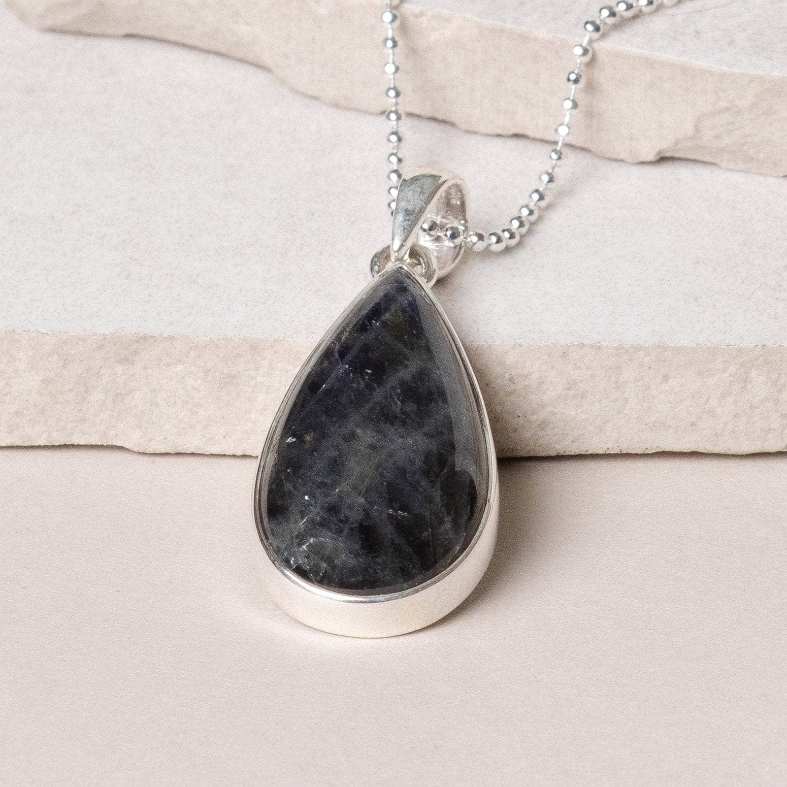 Labradorite Teardrop Pendant Necklace、mySite、hinf8tx79