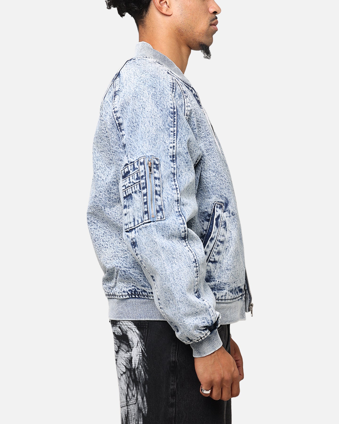 Saint Morta Flight Denim Jacket Blue Stonewash、mySite、zt4zffjzw