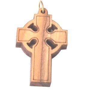 Olive wood Celtic Cross Laser Pendant (8cm or 3.15 long )、mySite、topwebapps