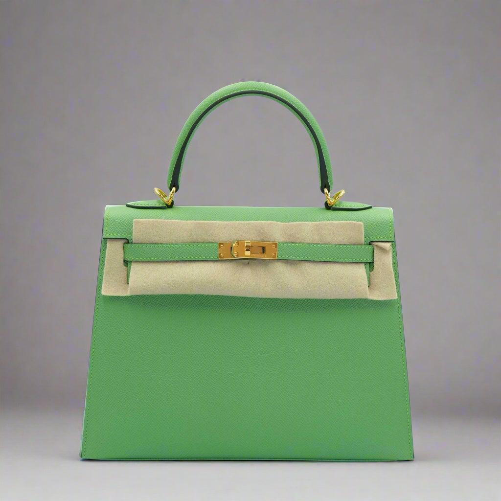 Hermès Kelly 25 Sellier Vert Criquet Epsom Gold Hardware、mySite、garminoutage.com