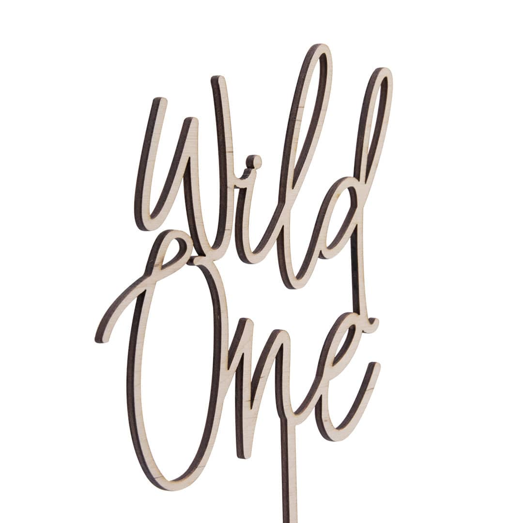  Caketopper - Wild One Holz、mySite、elrpsem3k