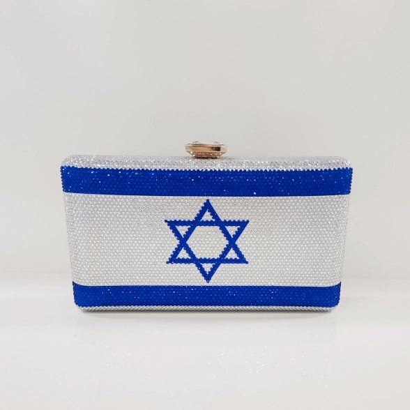  Israel Flag Rhinestone Clutch、mySite、elrpsem3k