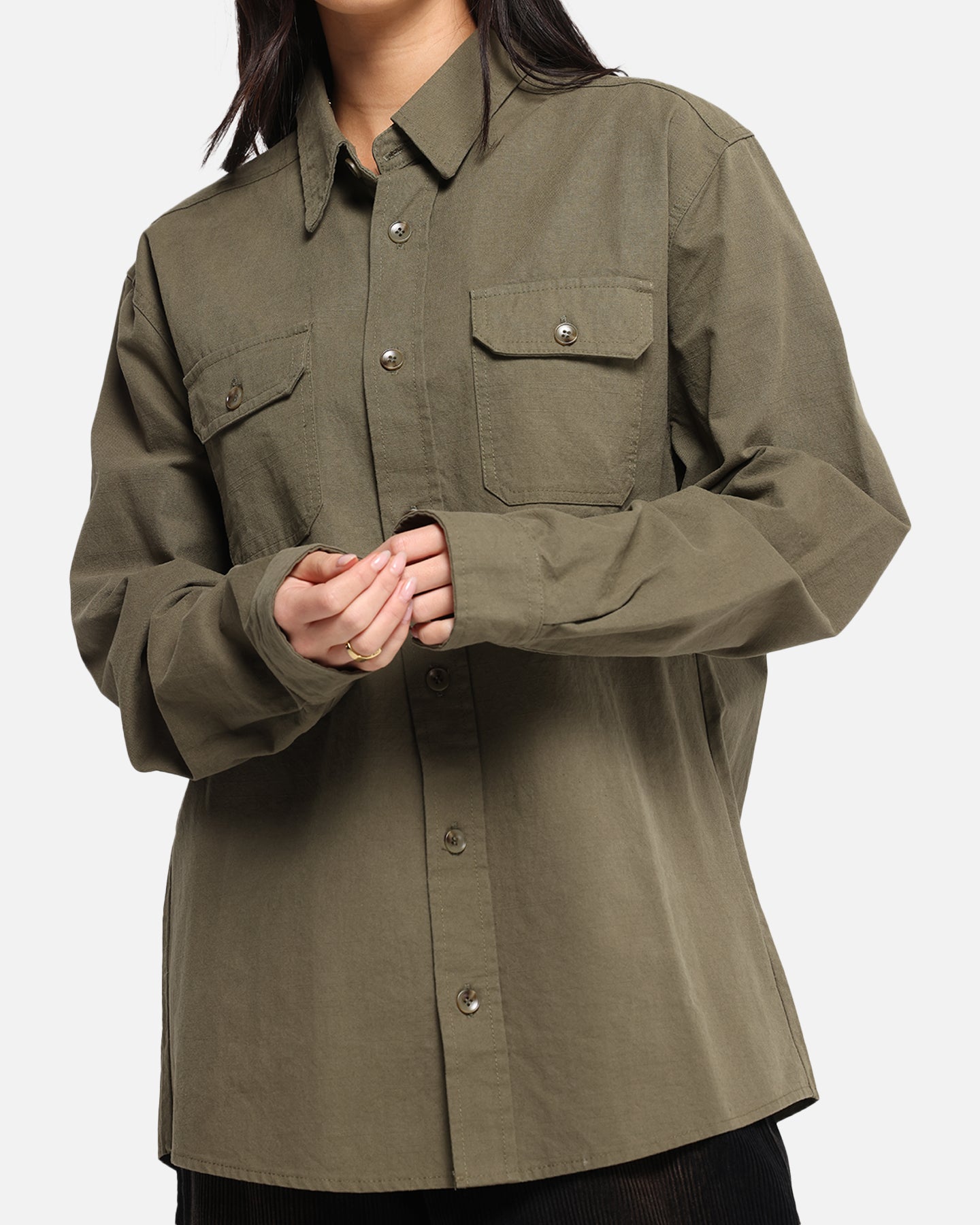 XXIII Slub Overshirt Khaki、mySite、zt4zffjzw