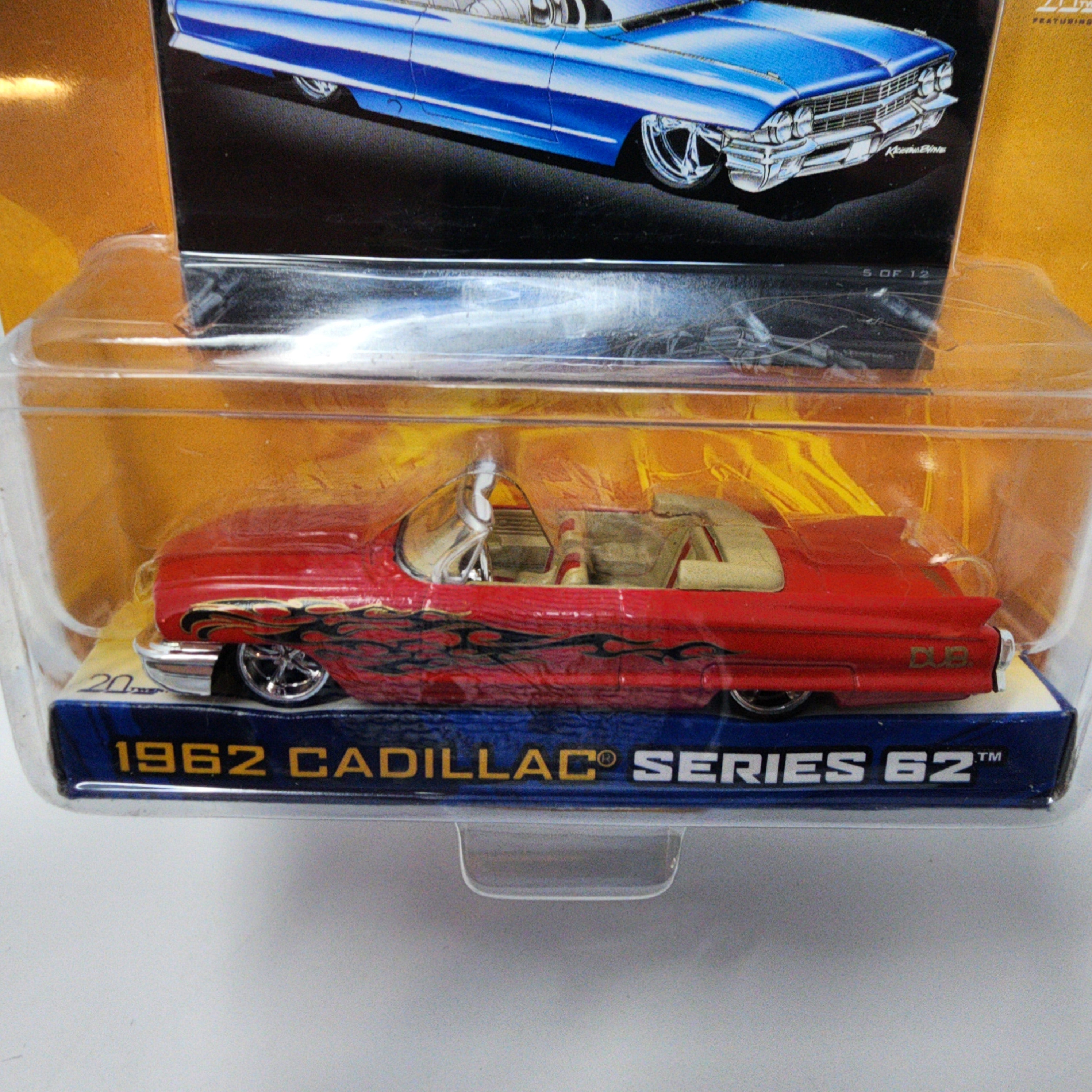 1962 Cadillac Series 62 * Red * Jada Toys 1:64 Scale Dub City Oldskool、mySite、hgirdovlk