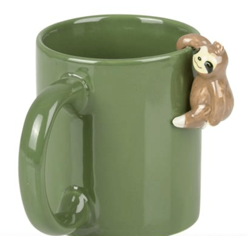 Sloth Hanging on Side of Mug、mySite、g9winljtr