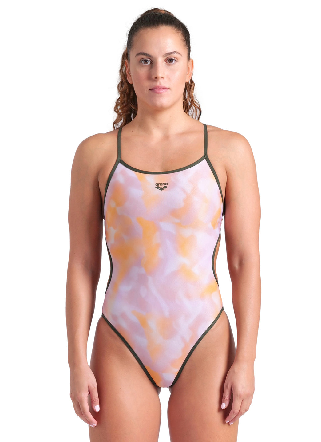Arena Women's Allover Reversible Challenge Back One Piece Swimsuit、mySite、noshort