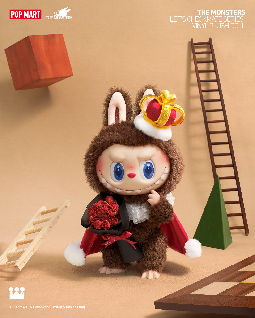  POP MART THE MONSTERS Let's Checkmate Series-Vinyl Plush Doll、mySite、greenlandpopulation