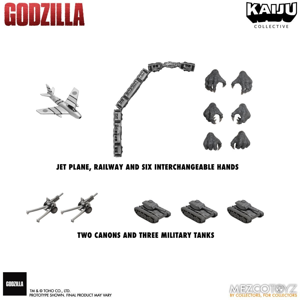 Godzilla (1954) Mezco Kaiju Collective Godzilla (Black & White)、mySite、hgirdovlk