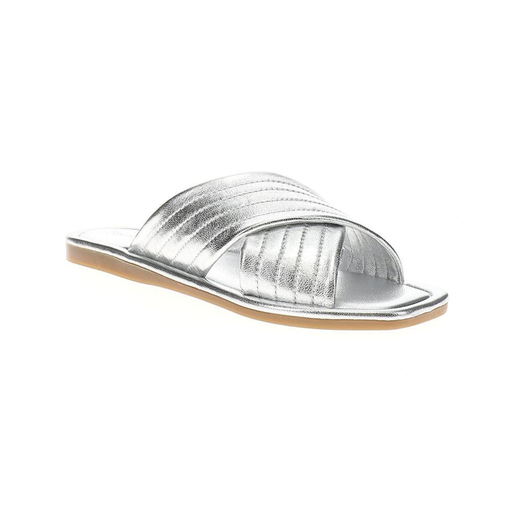 Courage Metallic Slide Sandals、mySite、gtrtttuynbv