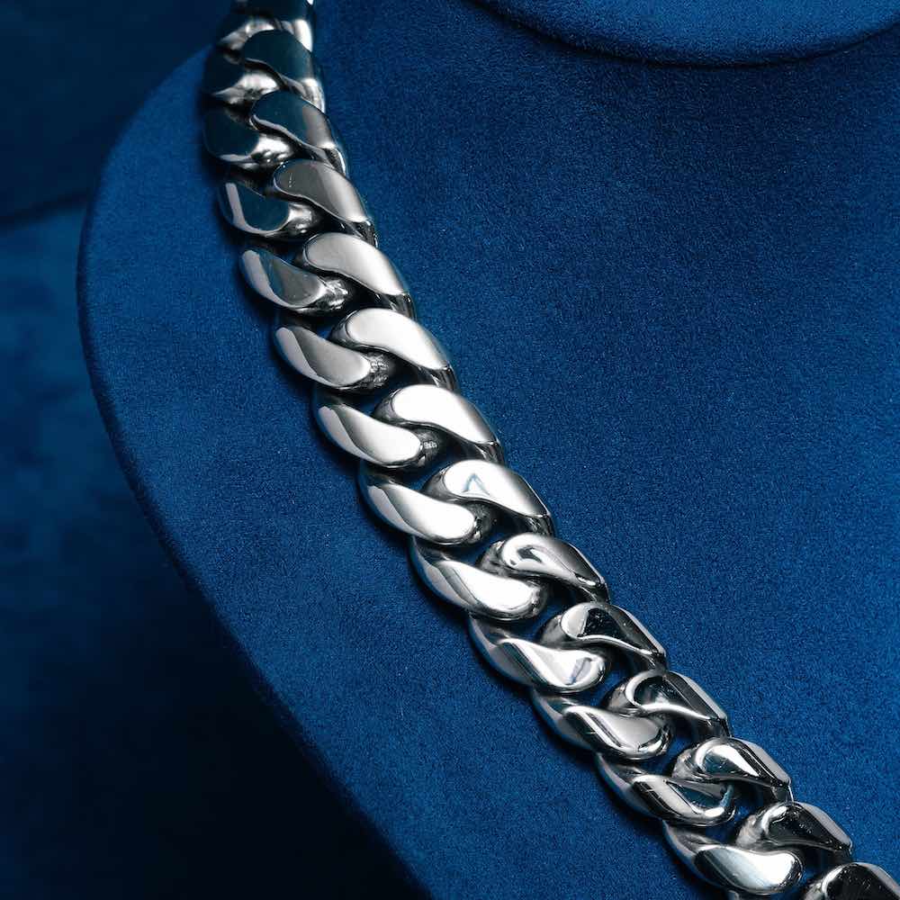 18MM Cuban Link Chain 14K White Gold、mySite、hinf8tx79