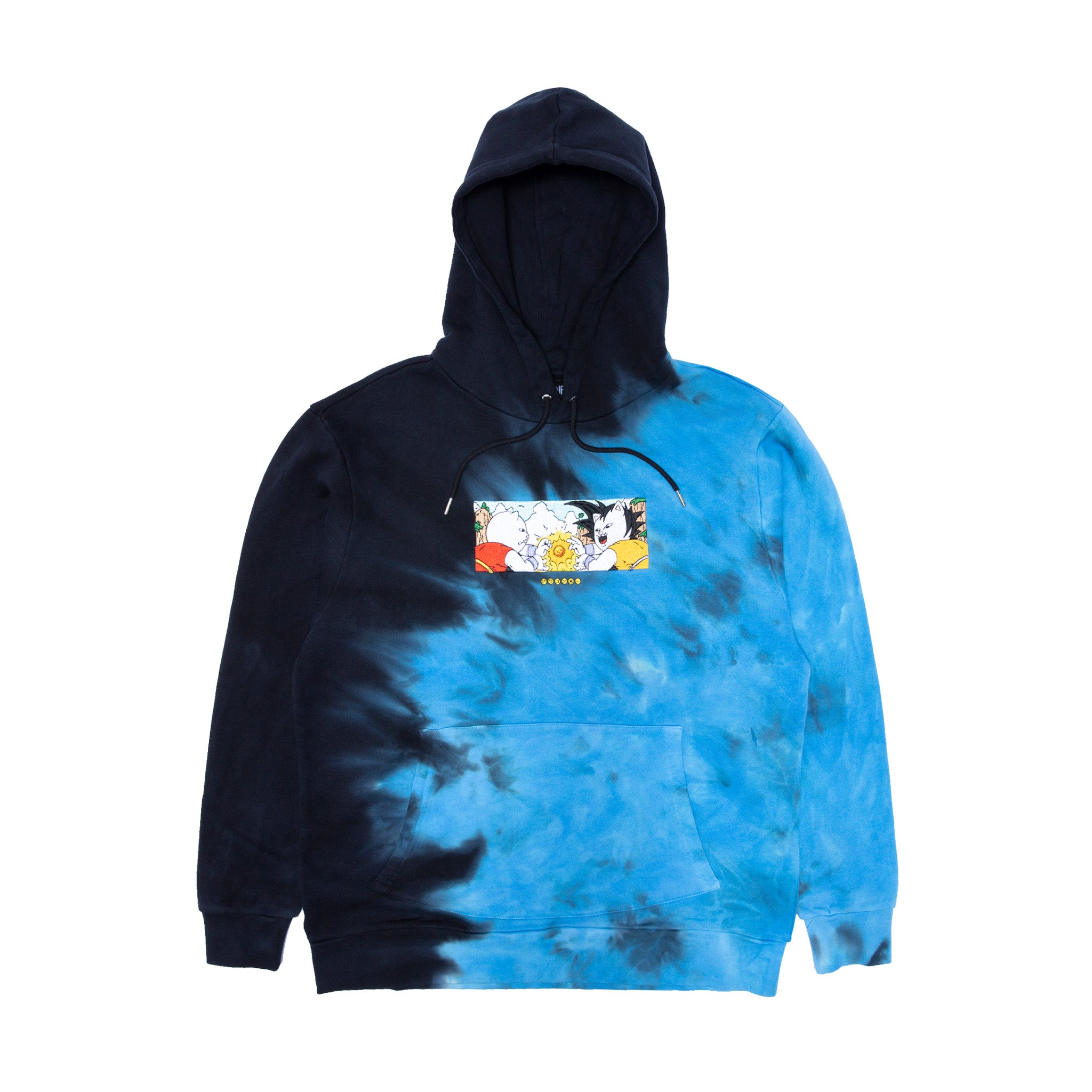  Nermku Battle Hoodie (Black/Blue Dye)、mySite、merchandisen