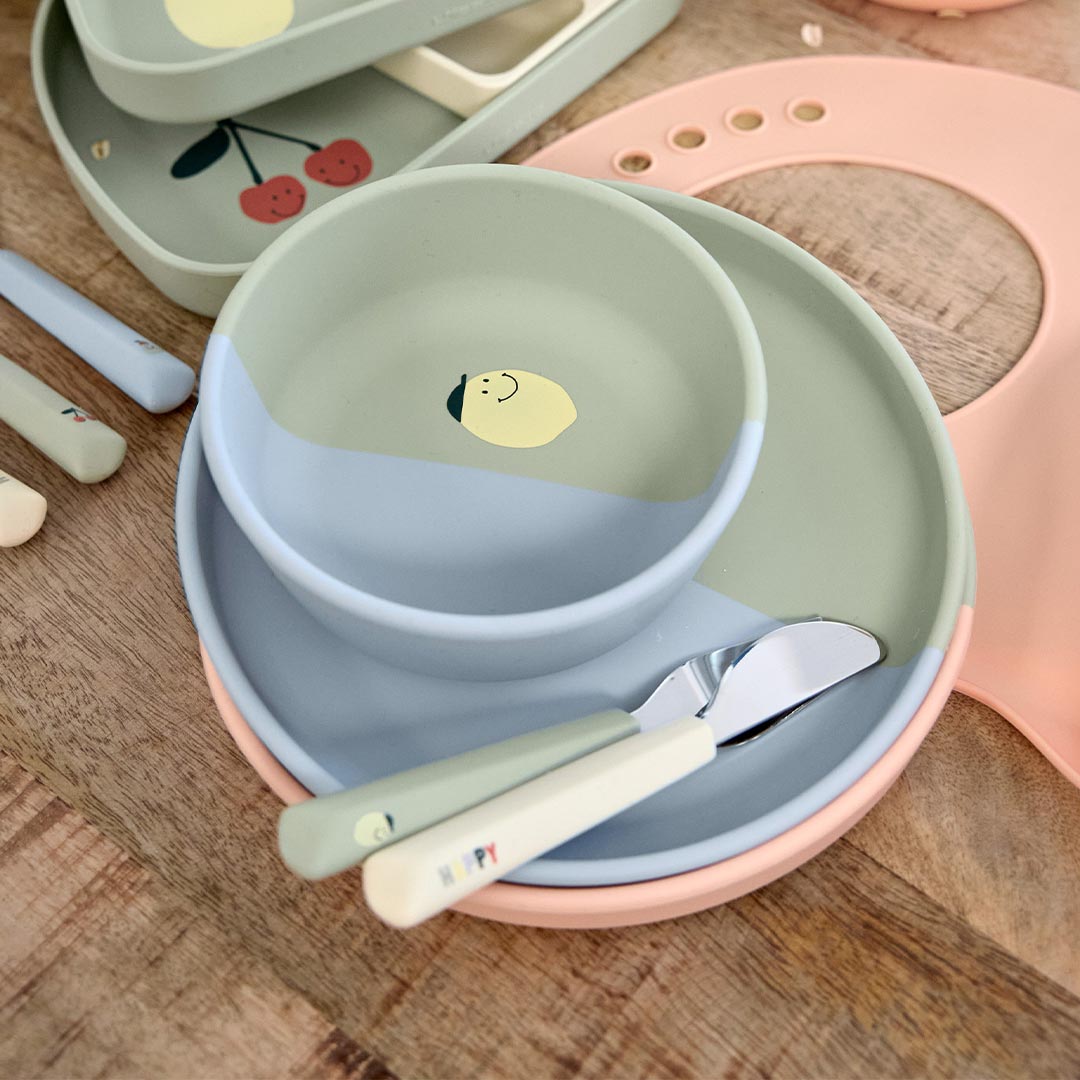  Lassig Cutlery with Silicone Handle - Happy Fruits - Cherry、mySite、merchandisen