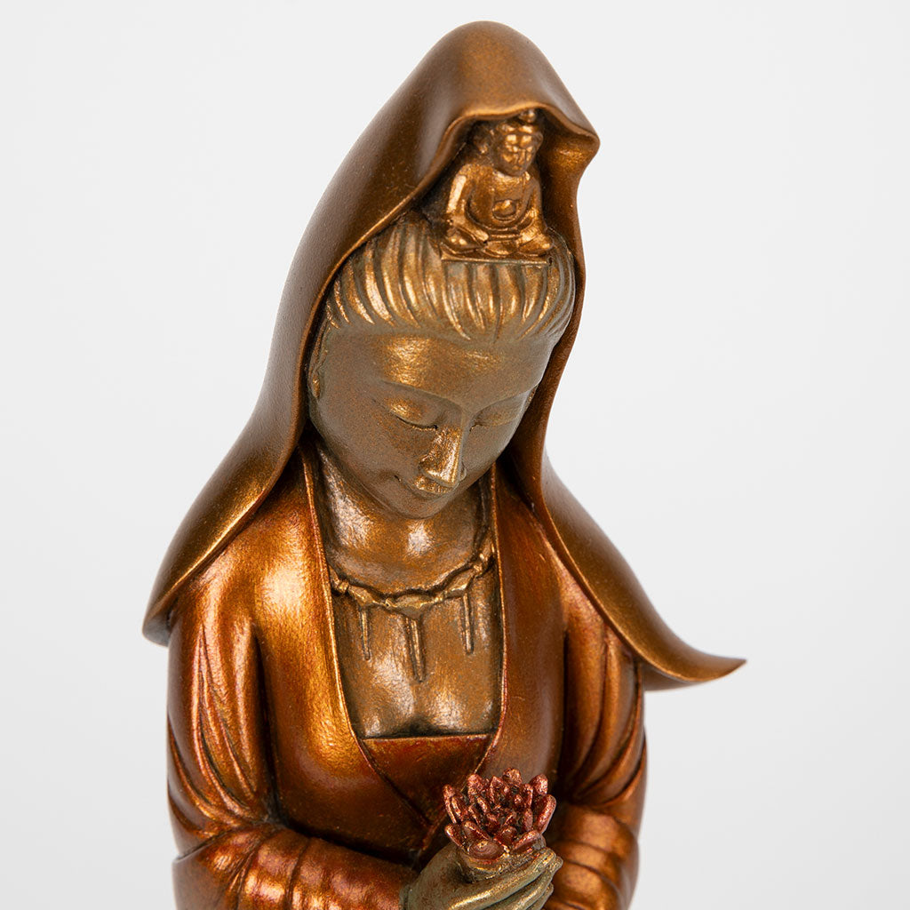 Kuan Yin with Vessel and Lotus Statue、mySite、topwebapps