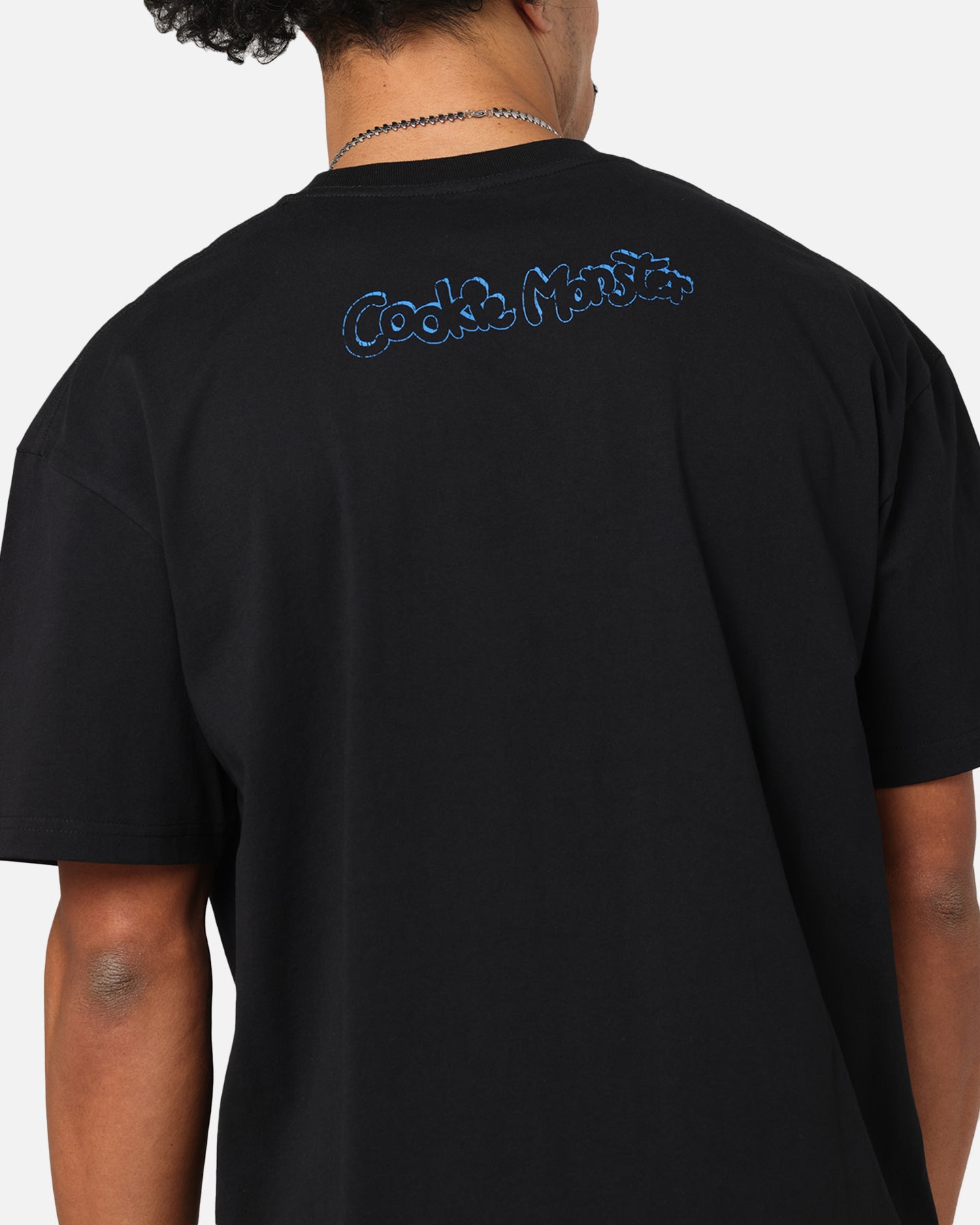 American Thrift X Sesame Street Cookie Monster Grail Heavy T-Shirt Black、mySite、zt4zffjzw