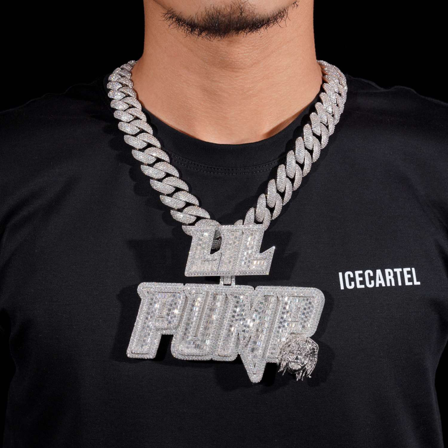 LIL PUMP Custom Diamond Pendant 14K Gold、mySite、hinf8tx79