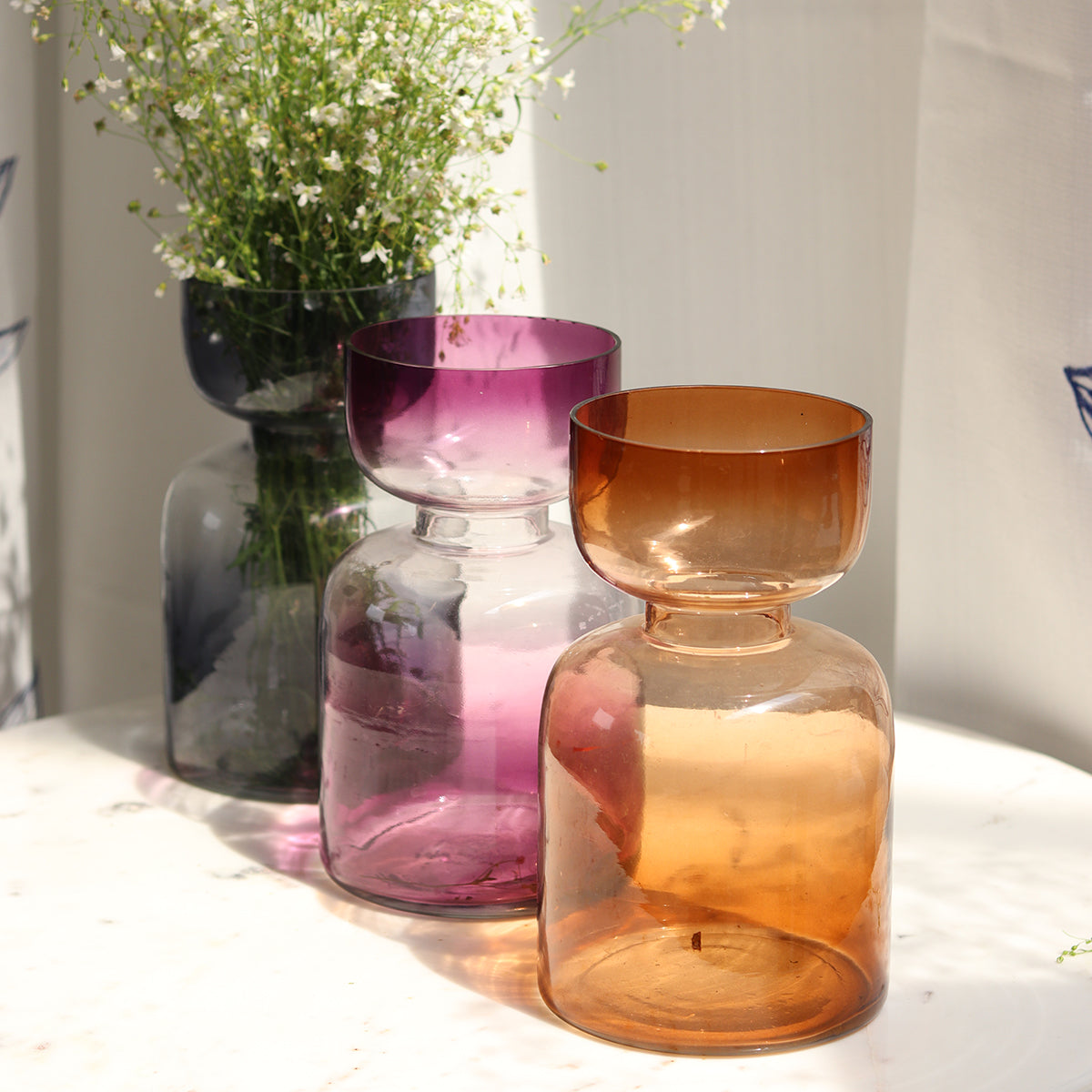 Delisted-Glass Home Decor Vase | Lilac Purple、mySite、camillekostekn