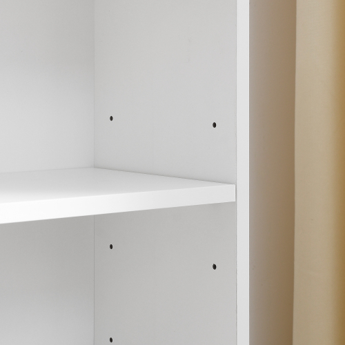 8-Tier Media Tower Rack, CD DVD Slim Storage Cabinet with Adjustable Shelves, Tall Narrow Bookcase Display Bookshelf for Home Office,Multi-functional double-decker bookcase、、casual