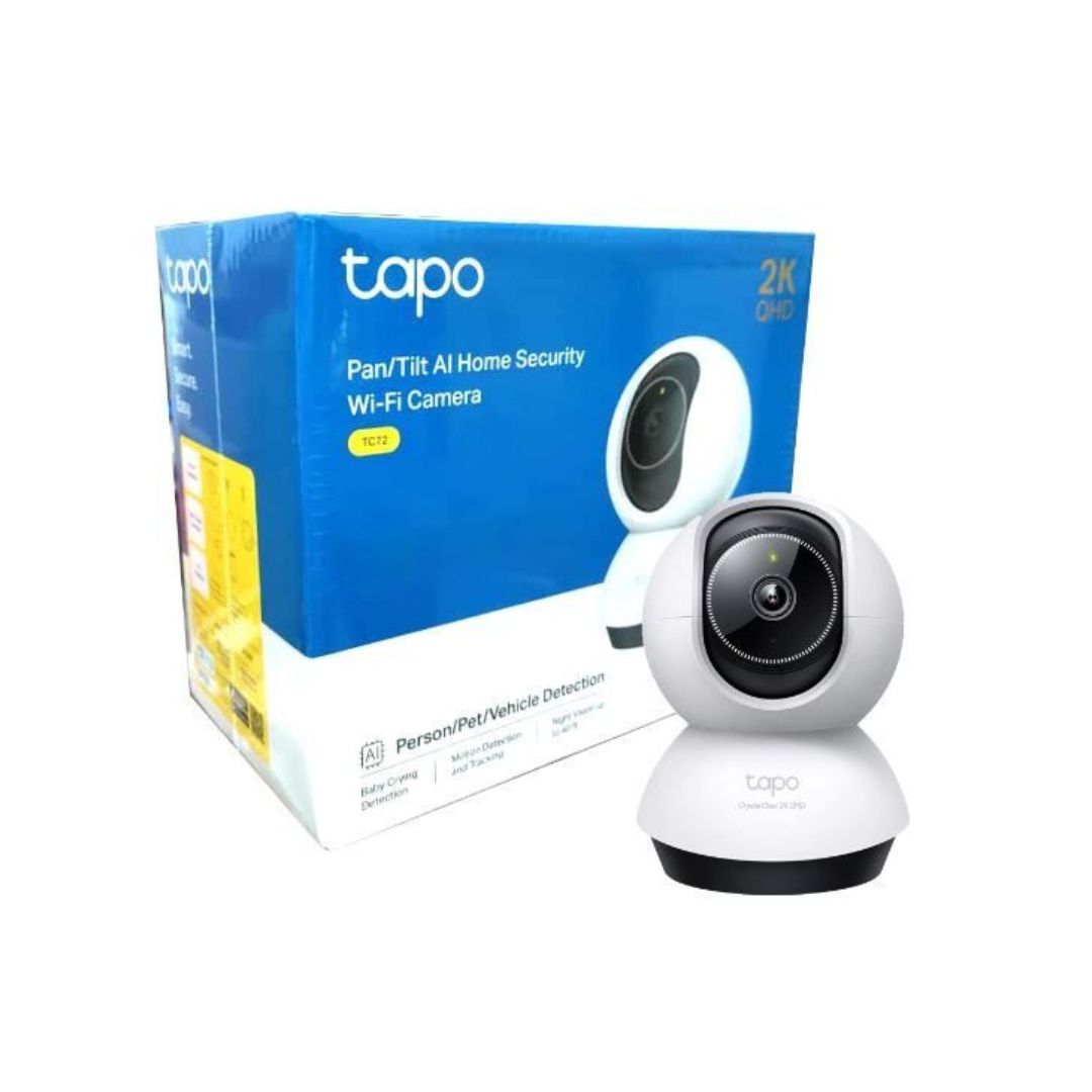 TP-Link Câmara de Vigilância IP (WiFi) Motorizada Pan/Tilt 2K 4mm IR 10m - Tapo TC72、mySite、fannypackpong