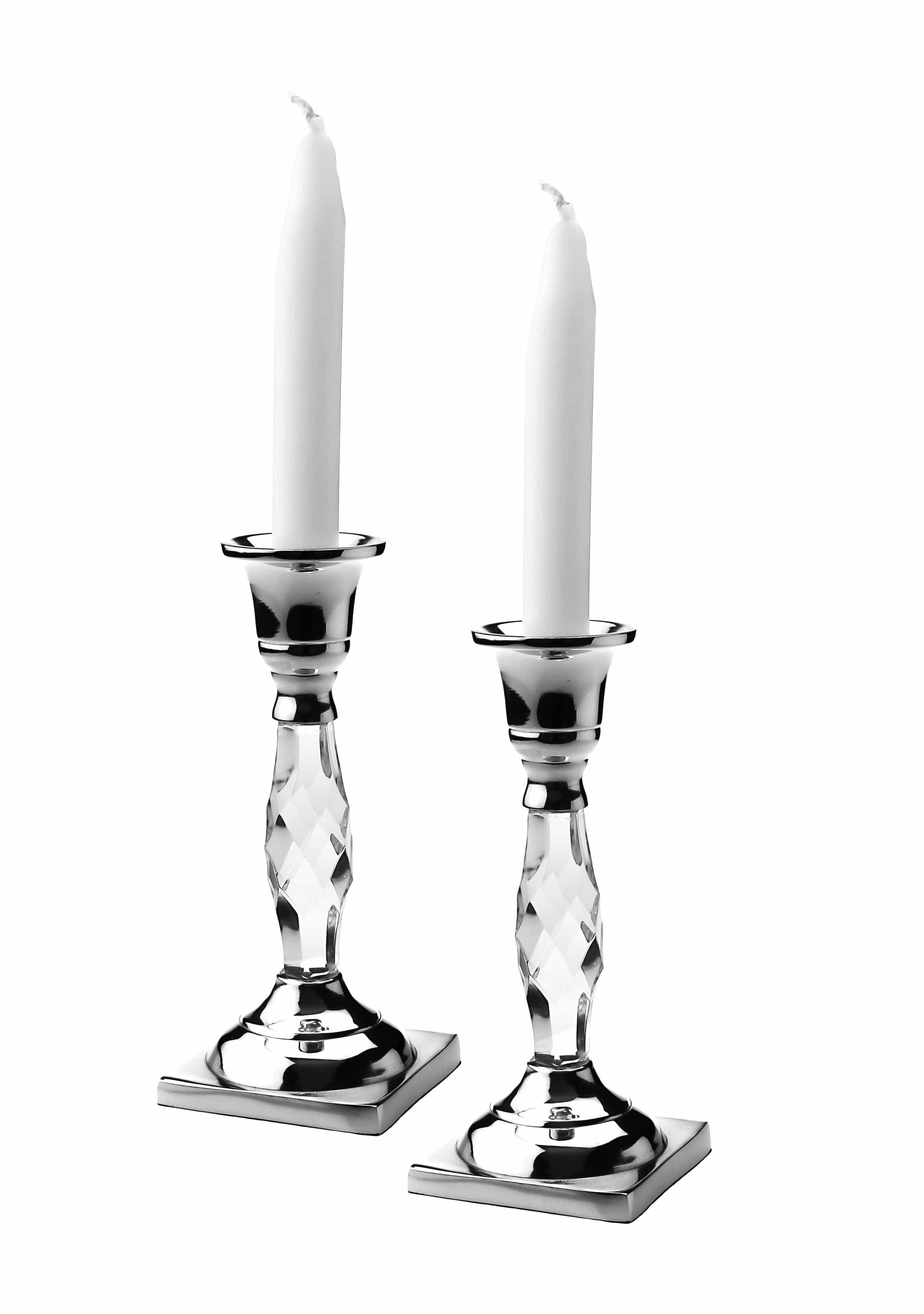 Silver Candlesticks With Glass Stand、mySite、topwebapps