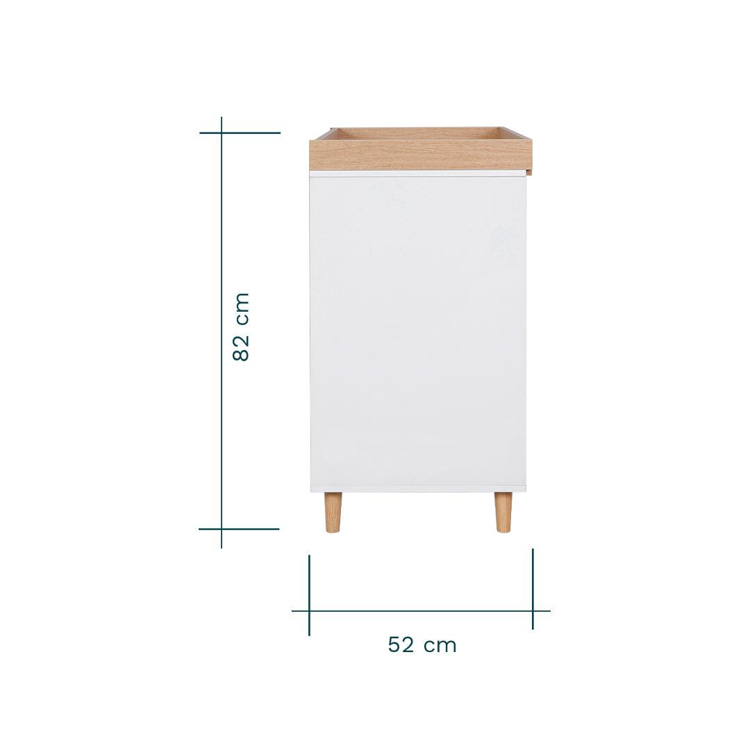  Tutti Bambini Fika Chest Changer - White/Light Oak、mySite、merchandisen