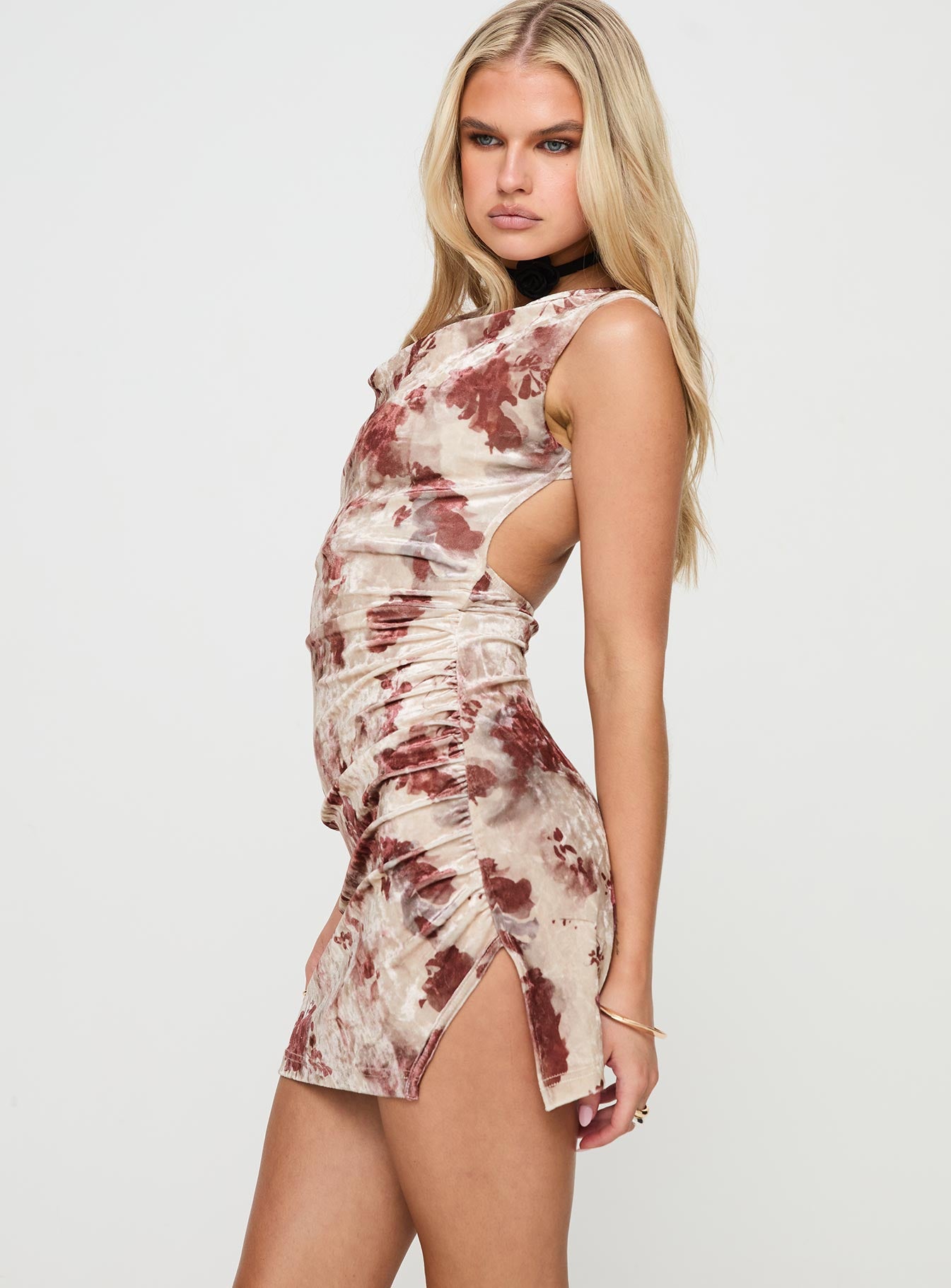 Palmerston Backless Mini Dress Multi、mySite、solidvoid