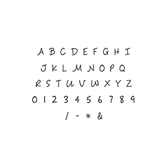 Uppercase Alphabet Stamp Set With Numbers / DIY0013、mySite、dreamappss