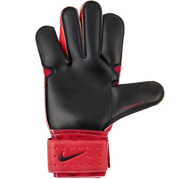 Nike Men's Grip 3 Goalkeeper Gloves University Red/Bright Crimson/Black、mySite、noshort