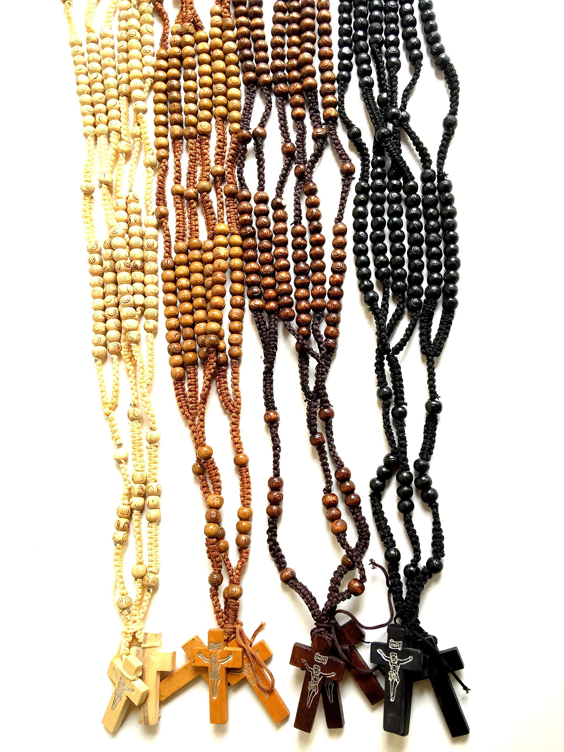 Dozen-12pcs Authentic Wooden Beads Rosaries From Nazareth Holy Land、mySite、topwebapps
