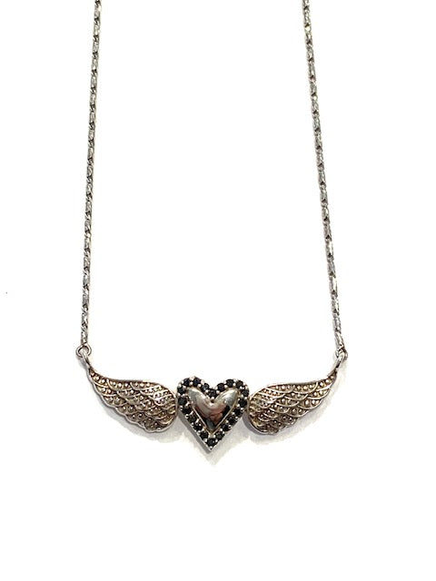 Corielle Joelle Heart Pendant Necklace, Black、mySite、noshort