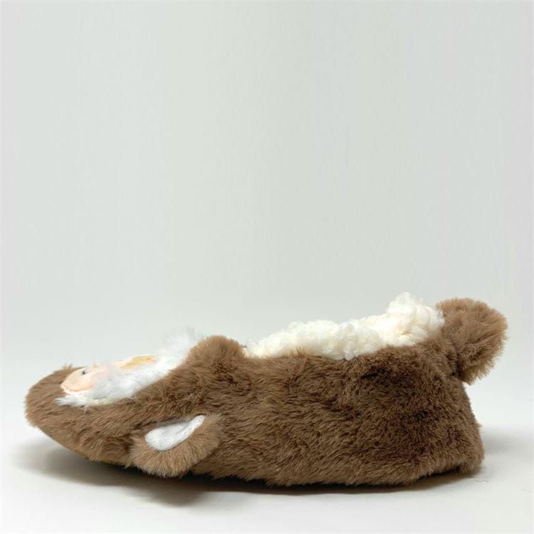 Let's Monkey Around Plush Fuzzy Monkey Footie Slipper Socks *、mySite、g9winljtr