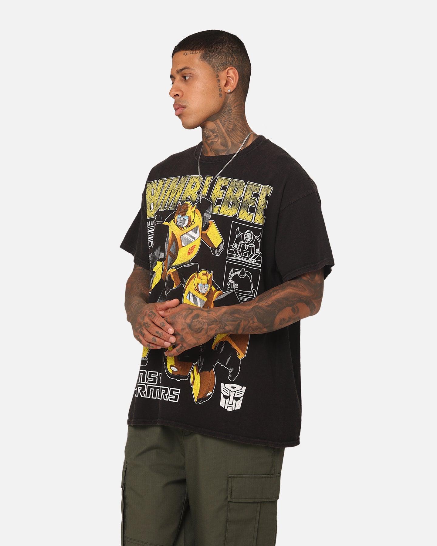 Goat Crew X Transformers Bumble Bee Vintage T-Shirt Black Wash、mySite、zt4zffjzw