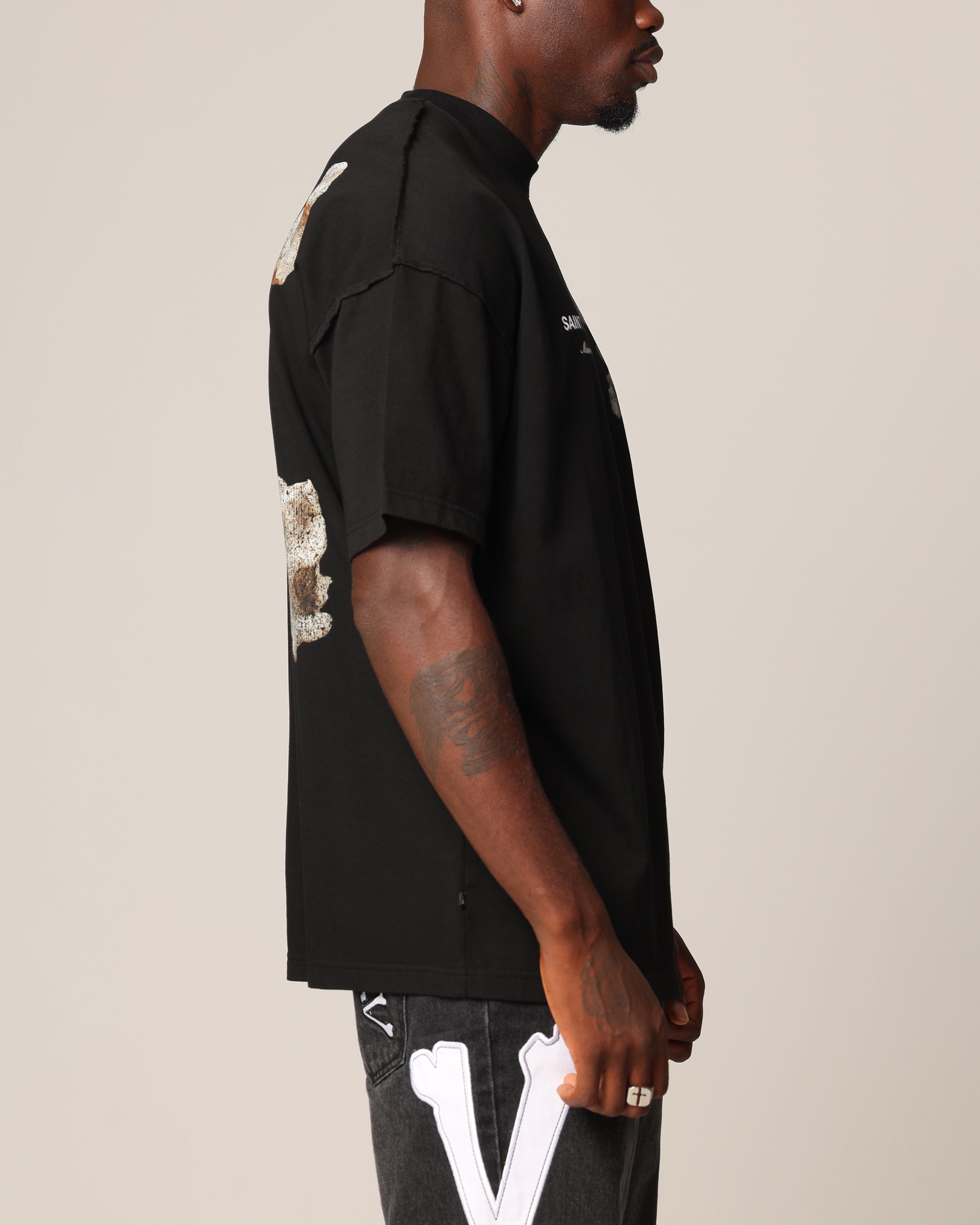 Saint Morta Corpus Boxy T-Shirt Black、mySite、zt4zffjzw