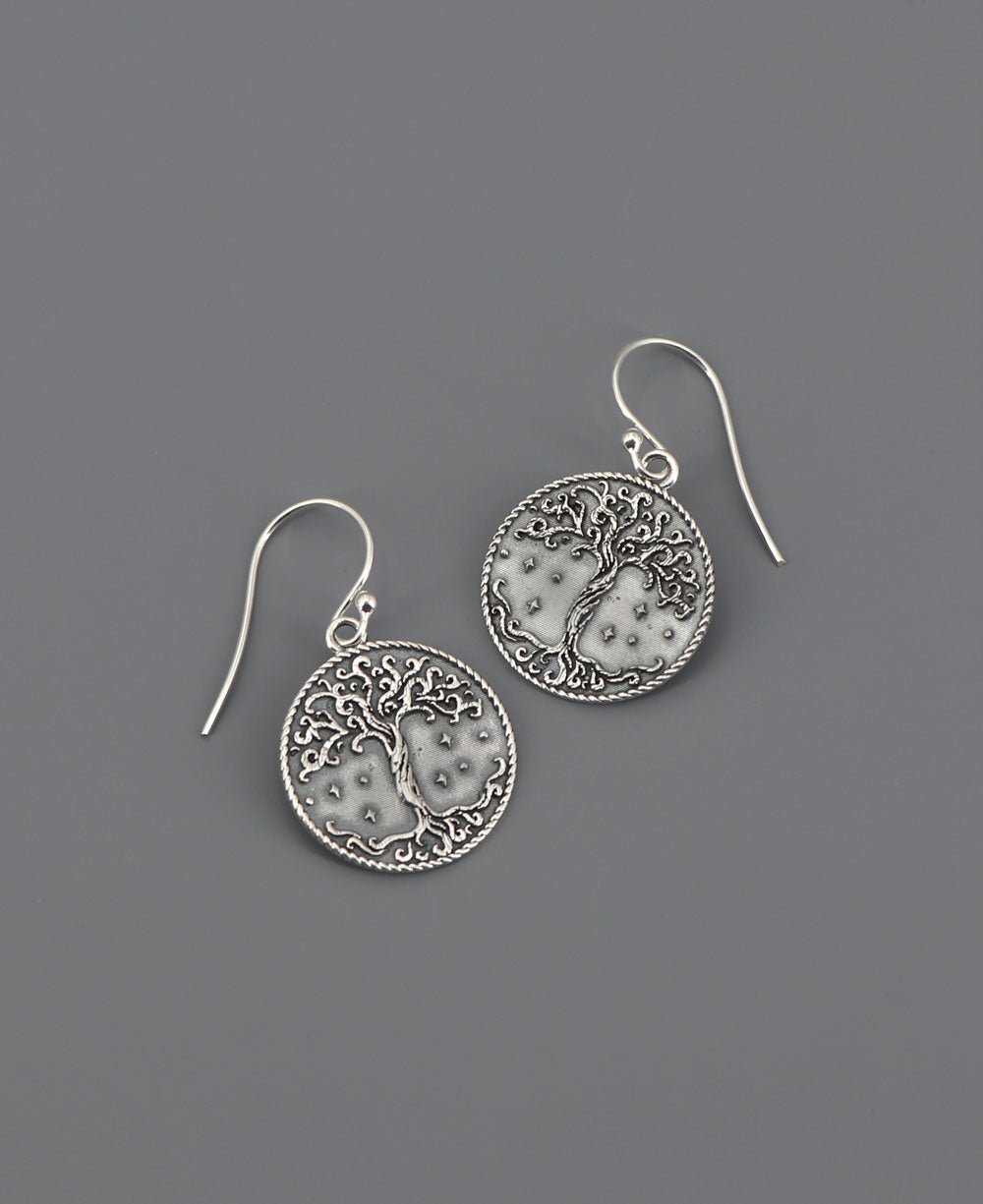 Sterling Silver Tree of Life Earrings、mySite、topwebapps