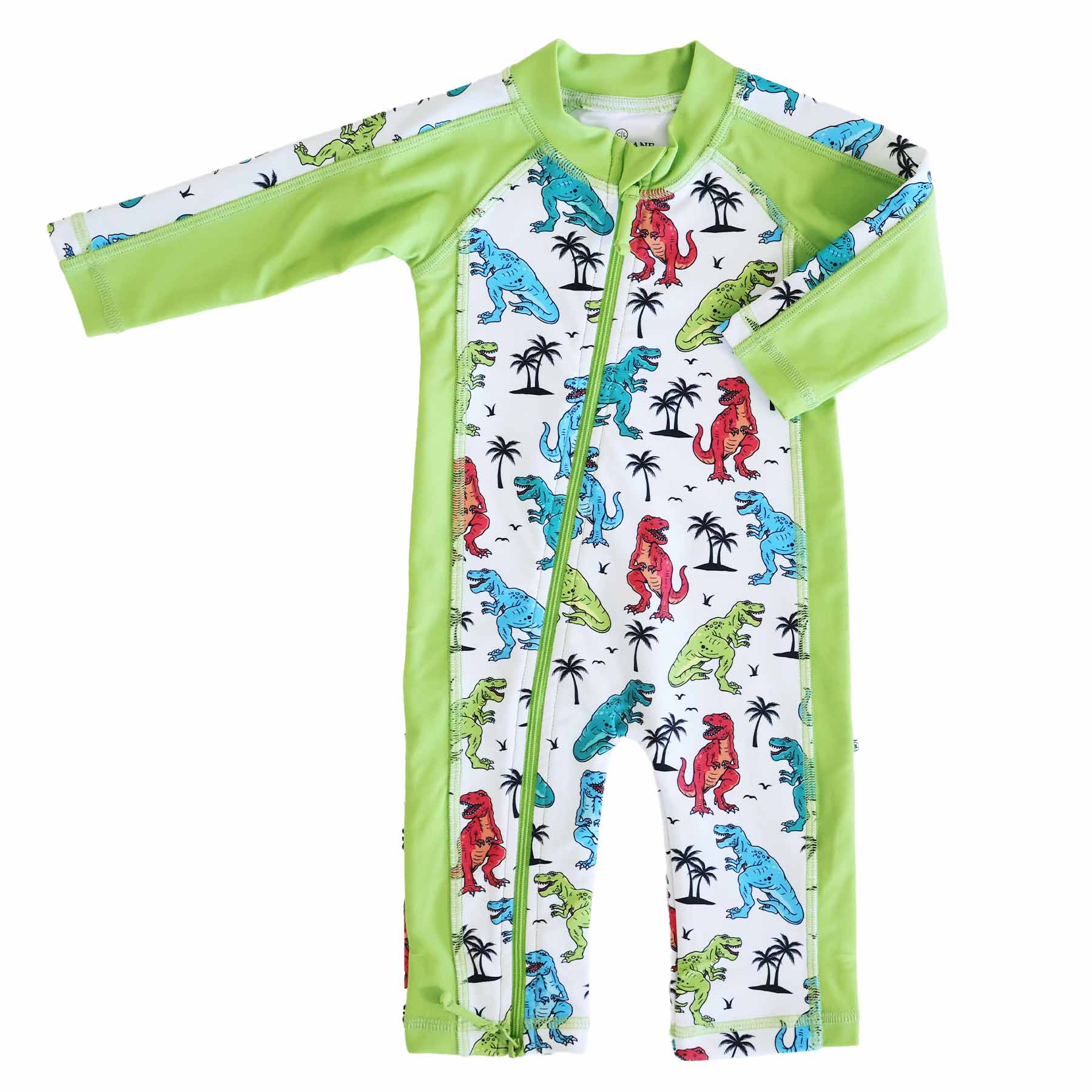  Long Sleeve Rash Guard Swim Romper Full Length | Tropical T-Rex、mySite、layawaytickets