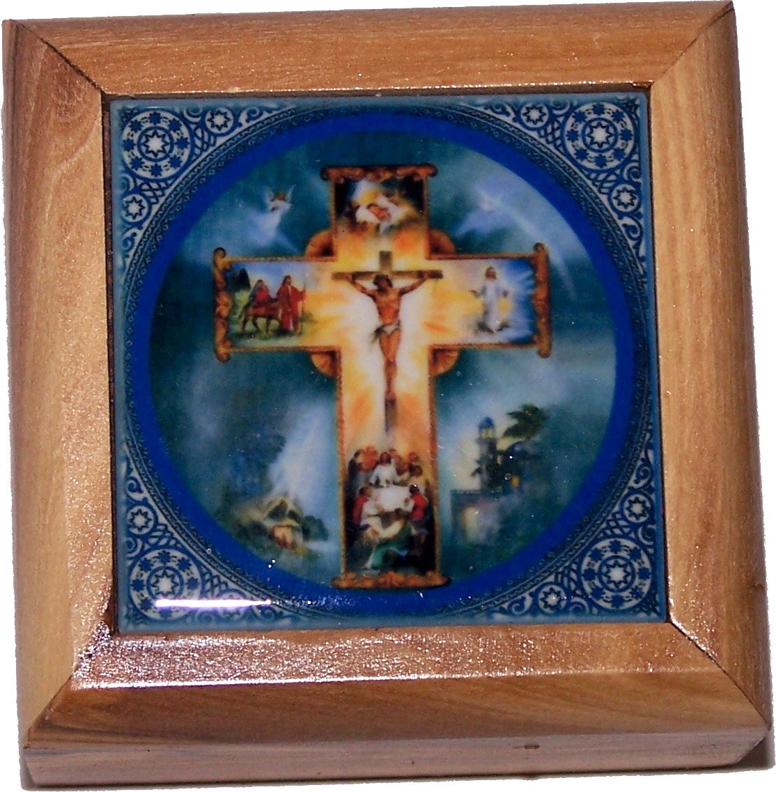 Holy Land Market First Communion Box - Rosary Box - Bethlehem Olive Wood、mySite、topwebapps