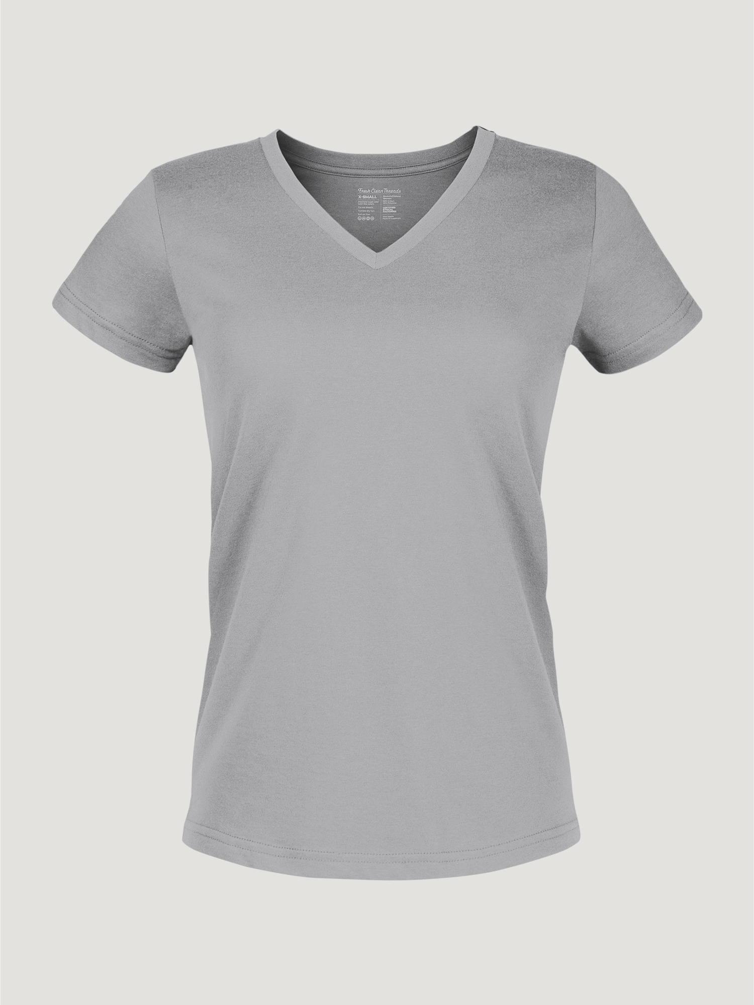  Women's Heather Grey V-Neck、mySite、ghnorth