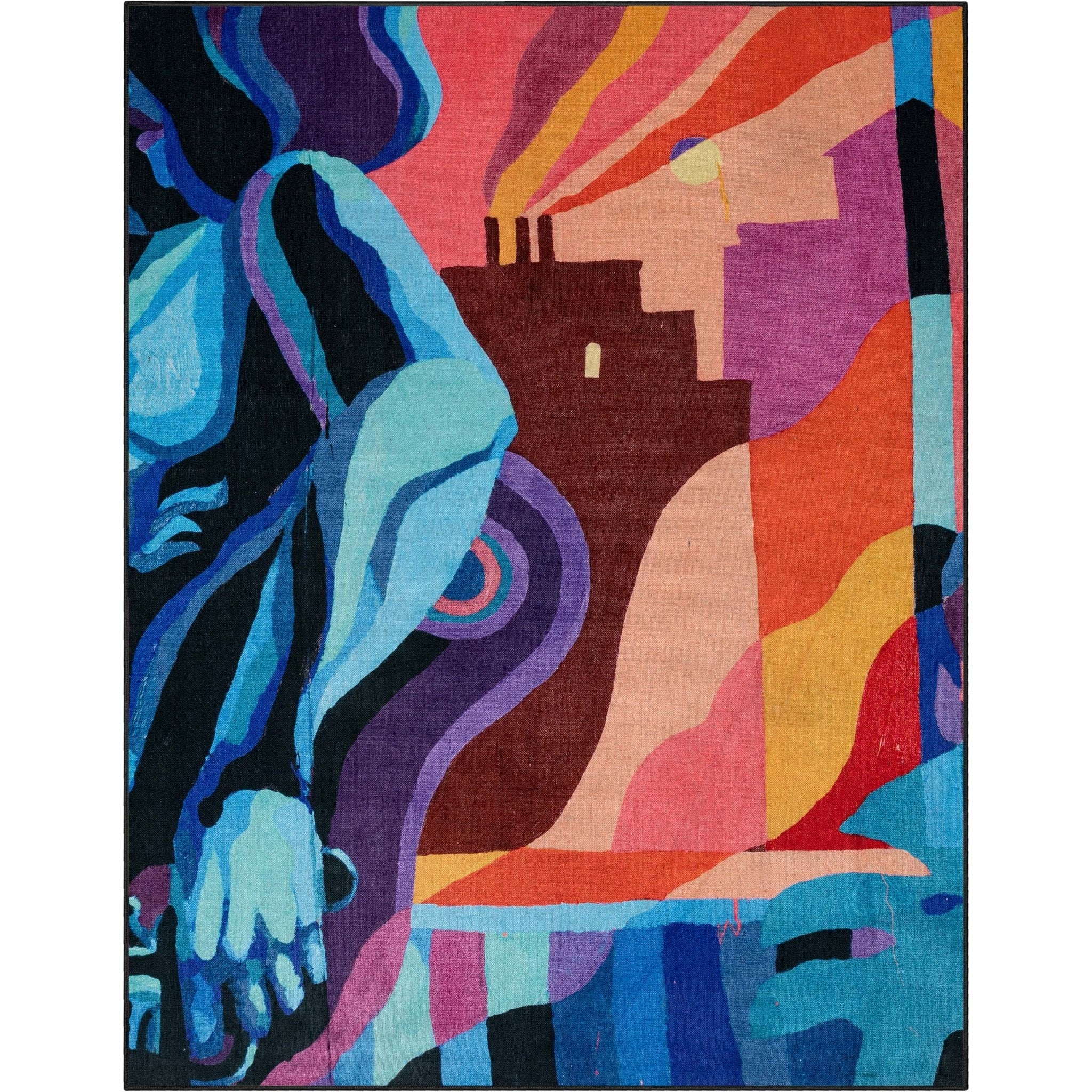 Well Woven x Misha Tyutyunik Sunday Jungle Aubade Multi-Color Rug、mySite、gigharbornorthrealestate