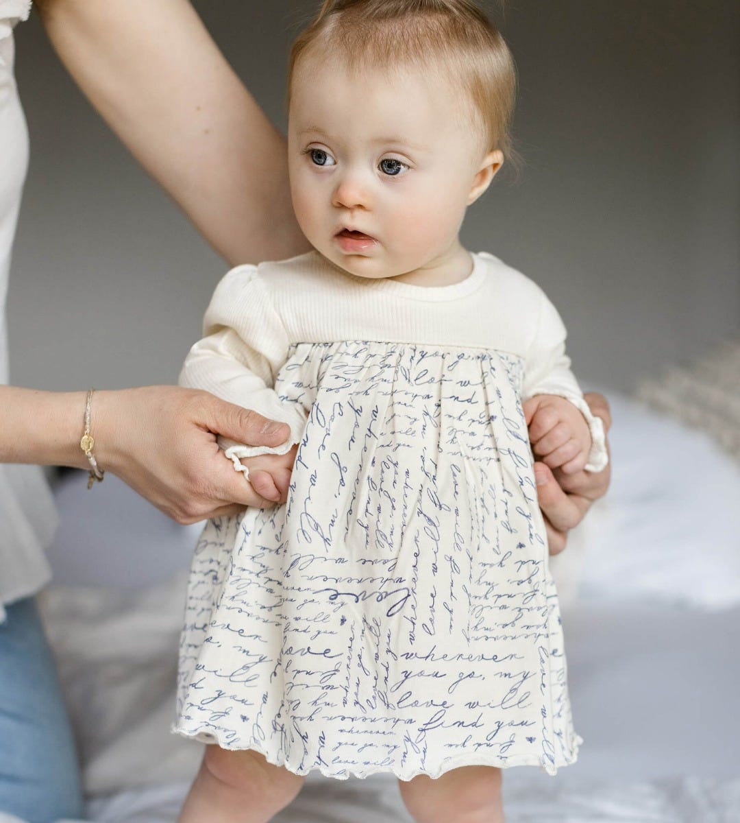  My Love Will Find You Baby Girl Ribbed Bodysuit Dress、mySite、layawaytickets