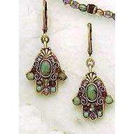 Michal Golan African Turquoise Hamsa Earrings、mySite、topwebapps