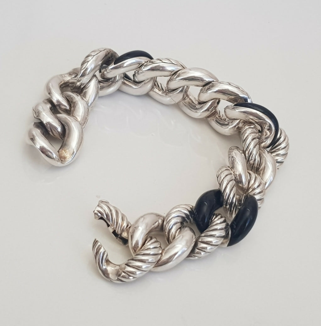David Yurman Belmont Curb Link Bracelet 鈥?Black Onyx、mySite、hinf8tx79