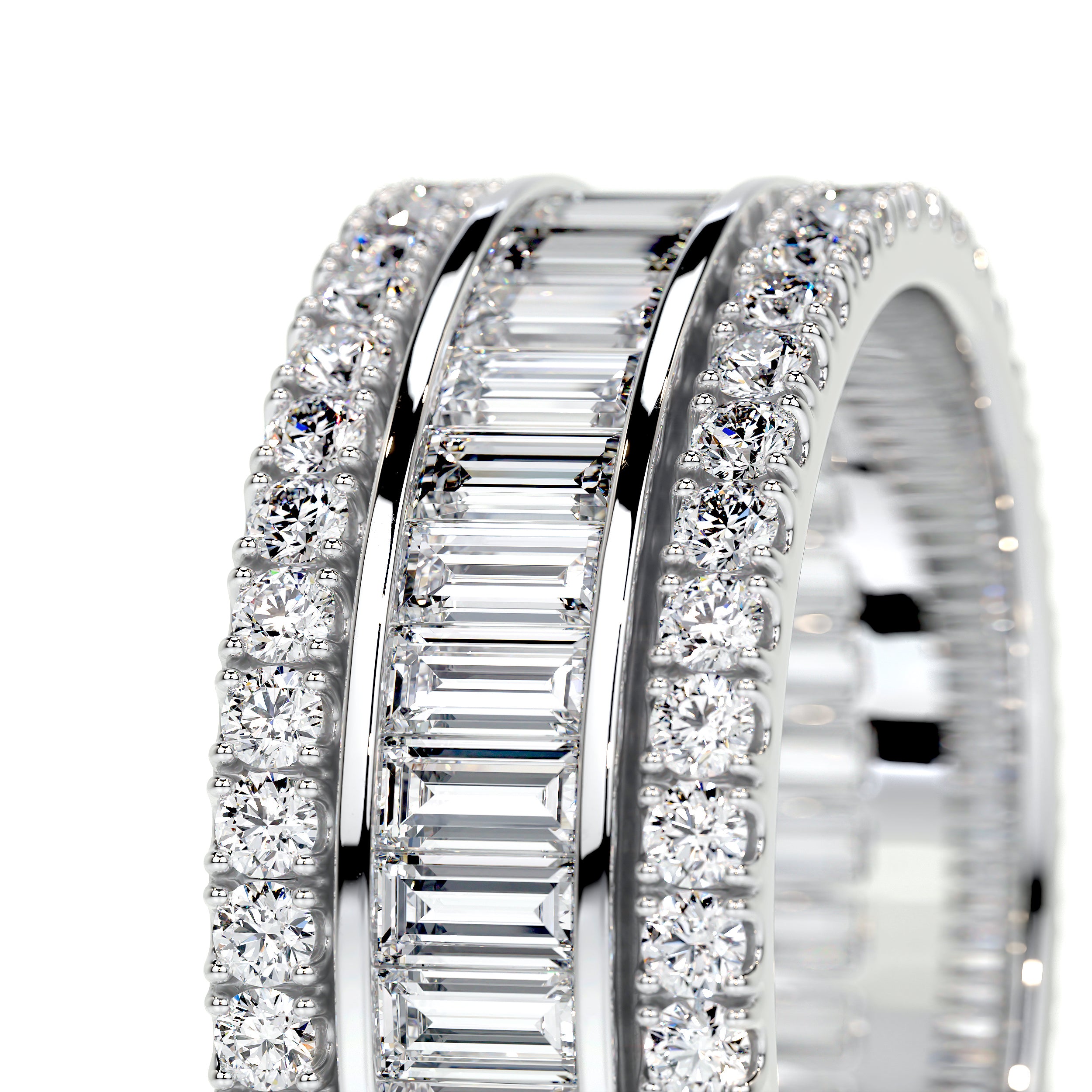 Paige Lab Grown Eternity Wedding Ring (4 Carat) -14K White Gold、mySite、hinf8tx79