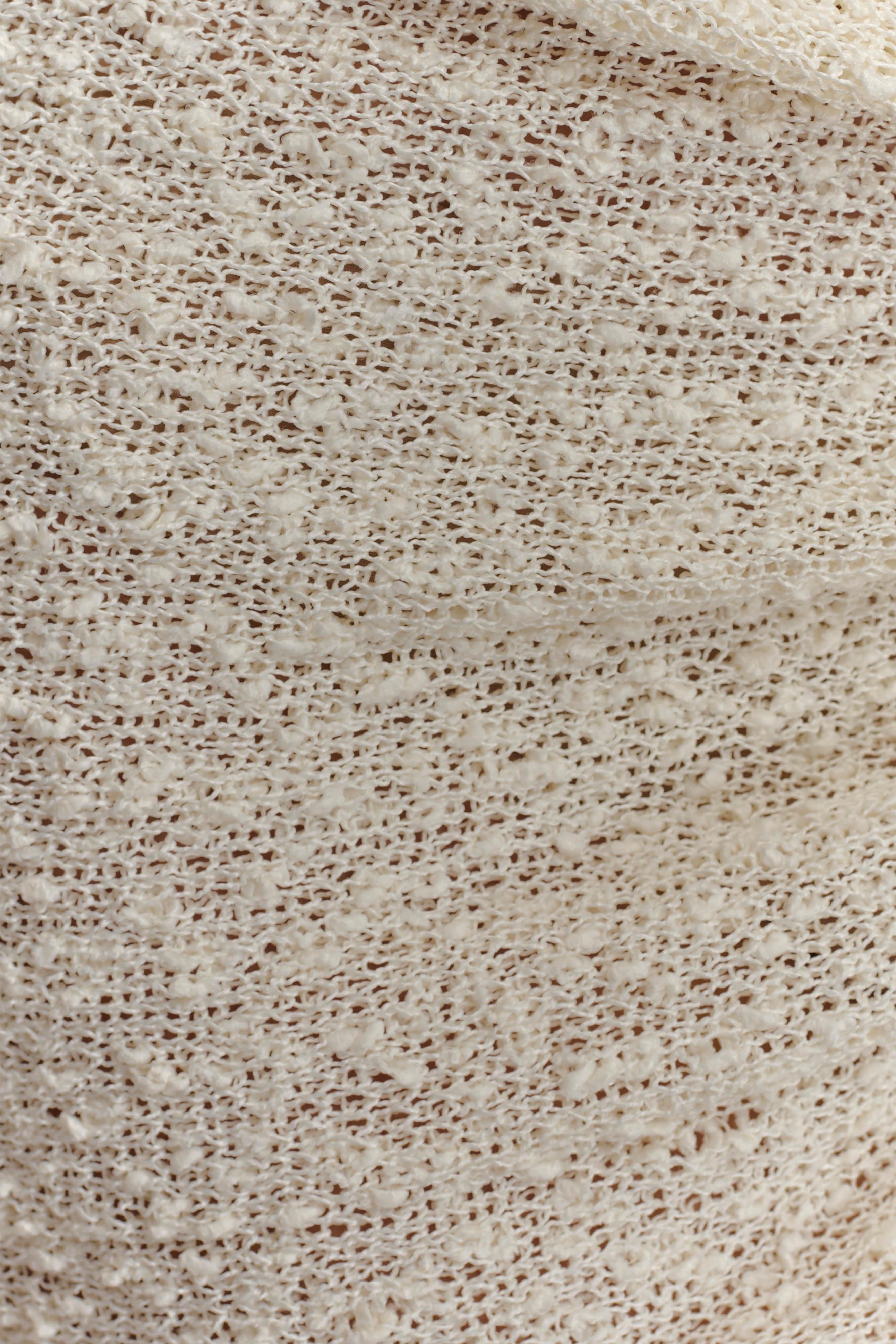 Sammy Boucle Knit Cover Up - Ivory、mySite、solidvoid