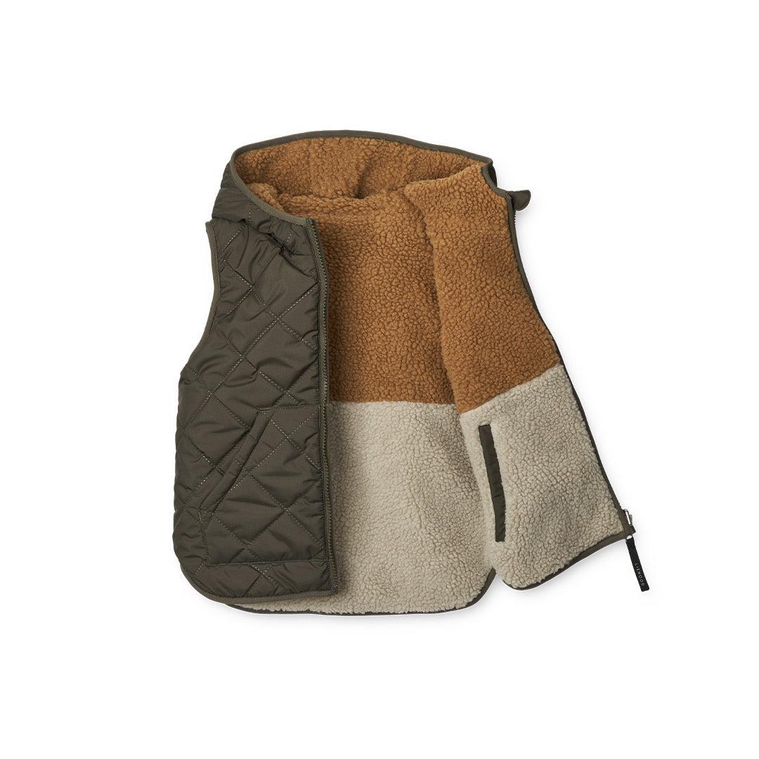  Liewood Diana Reversible Vest - Army Brown Mix、mySite、merchandisen
